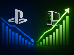 PlayStation的人气似乎正在下降，而PC游戏则日益受到青睐。