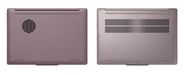 从左到右分别为采用塑料底壳和铝制底壳的 IdeaPad Vibe 15AKP12。