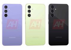 Galaxy A54 5G应该在欧洲推出，有四种颜色搭配和两种内存配置。(图片来源：Android Headlines)