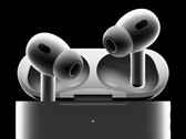 Apple AirPods Pro 2 的官方渲染图。（图片来源：Apple)