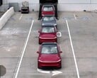 Model Y 使用无监督 FSD 自动驾驶到交货地点。(图片来源：特斯拉/X）