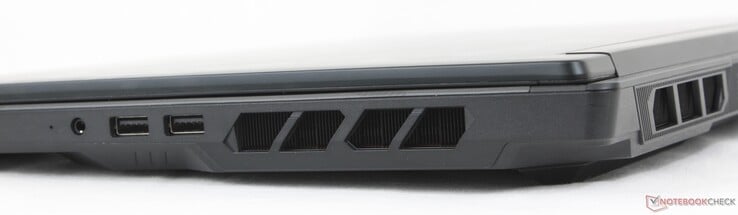 右：3.5 毫米耳机，2 个 USB-A 3.2 Gen.