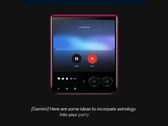 Razr+ 上的 Gemini Live。(图片来源：摩托罗拉）