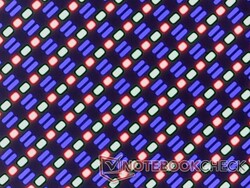 清晰的 RGB 子像素