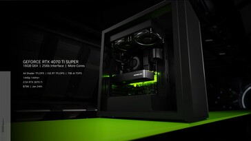NvidiaGeForce RTX 4070 Ti Super。(资料来源：Nvidia）