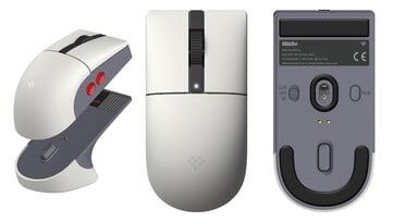 8BitDo Retro R8 鼠标 - N 版可通过蓝牙、2.4GHz 无线和 USB 进行连接。(图片来源：8BitDo）