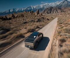 特斯拉 Cybertruck 上的 SpaceX Starlink Mini（图片来源：SpaceX）