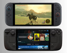 任天堂 Switch 2 位于 Steam Deck 的上方（图片来源：任天堂美国公司，Valve 有编辑）