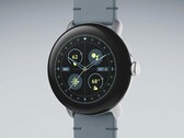 Pixel Watch 2 配有全新的月尘工艺皮革表带。(图片来源：谷歌）