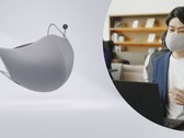 佳能 MD-100-GY 隐私通话口罩可使语音静音，从而避免旁人受到在线聊天的干扰。(来源：佳能日本）