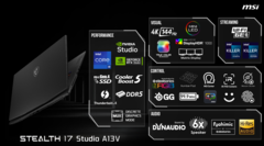 高端的微星Stealth 17 Studio笔记本电脑现已正式上市（图片来自微星）