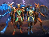 魔兽世界》龙飞新种族和等级组合Drachtyr Evokers（来源：暴雪娱乐）。