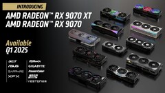 AMD Radeon RX 9070 XT 在线基准测试（图片来源：AMD）