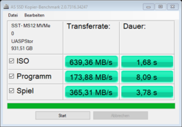 复制到外部SSD（SilverStone MS12 + Samsung Evo 970 1TB）。