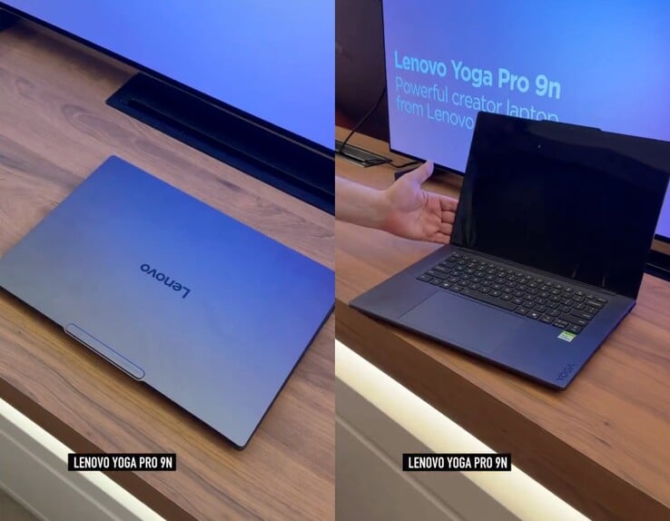2026 年台北国际电脑展上展示的联想 Yoga Pro 9n。