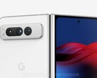 Pixel Fold采用了Pixel 7系列的设计语言，并将其横跨在一个更大的画布上。(图片来源：@OnLeaks &amp; Howtoisolve)