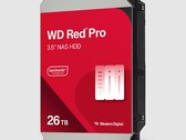 26TB Red Pro NAS 硬盘是目前容量最大的 CMR 硬盘之一。(图片来源：西部数据）