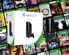 带复古游戏的 Xbox 360 游戏机