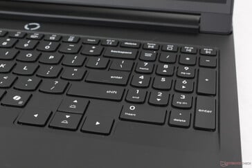 Numpad 键比 QWERTY 主键窄，而方向键则较大