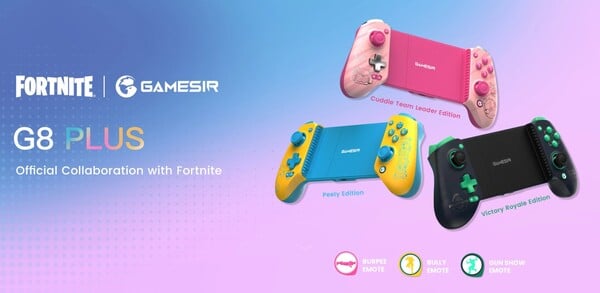 GameSir G8 Plus《堡垒之夜》特别版手柄附赠免费表情动作。