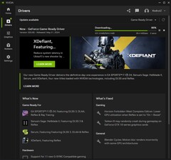 GeForce 在 Nvidia 应用程序中下载游戏就绪驱动程序 555.85(来源:Own)