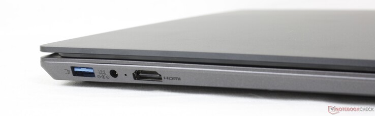 左边：USB-A 3.0，AC适配器，HDMI 2.0