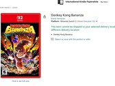 任天堂重回亚马逊，推出游戏和配件，包括 Switch 2 独家产品。图为游戏列表之一。(图片来源：亚马逊截图）