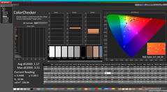 校准后的ColorChecker