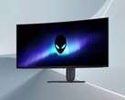 图为Alienware AW3426DW 34英寸 QD-OLED 游戏显示器正面