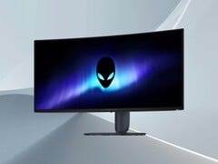 图为Alienware AW3426DW 34英寸 QD-OLED 游戏显示器正面