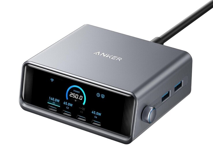 原装 Anker Prime 充电器（250W、6 端口、GaNPrime）