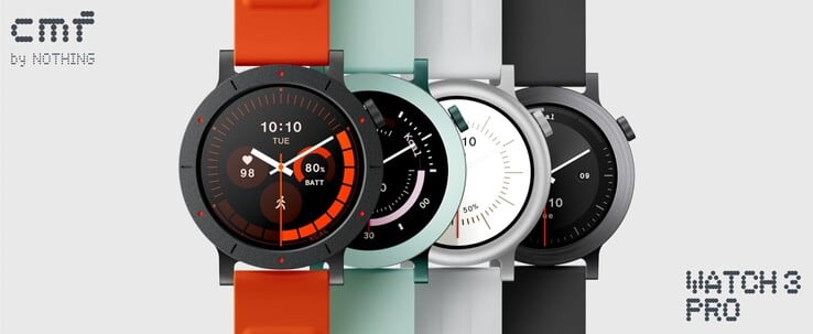 CMF by Nothing Watch 3 Pro 现推出四种配色。(图片来源：CMF by Nothing）