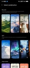 OriginOS 7 中的翻卡和 Glint 效果