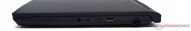 3.5毫米耳机接口，USB-A 3.2（5 Gbit/s），USB-C 3.2（5 Gbit/s），HDMI 2.0（4K UHD高达60 Hz），RJ-45（千兆位网络）。