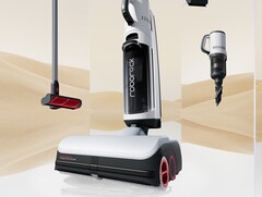 Roborock A10 Ultra智能吸尘器可以自动清洗和烘干其拖把头。(图片来源：Roborock)