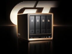 新型 Ugreen DXP4800 GT NAS 有四个驱动器托架