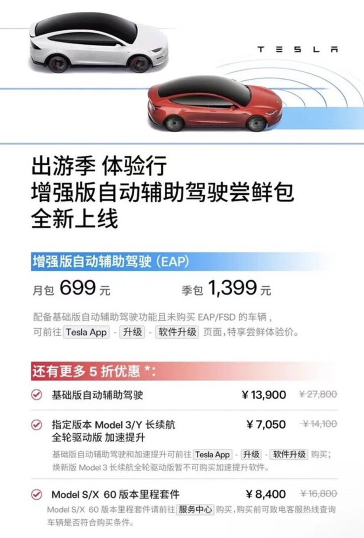 特斯拉在中国的增强型自动驾驶订阅价格与美国的 FSD 价格相同