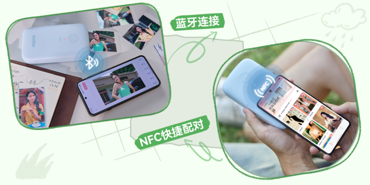 它通过蓝牙配合NFC“轻触配对”功能连接,并通过Godox Cam应用程序进行控制,该应用程序还包含一个证件照制作功能。