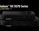 AMD Radeon RX 9070 XT 和 RX 9070 RDNA 4 GPU 性能全面曝光。(图片来源：AMD）
