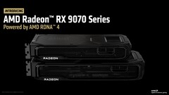 AMD Radeon RX 9070 XT 和 RX 9070 RDNA 4 GPU 性能全面曝光。(图片来源：AMD）