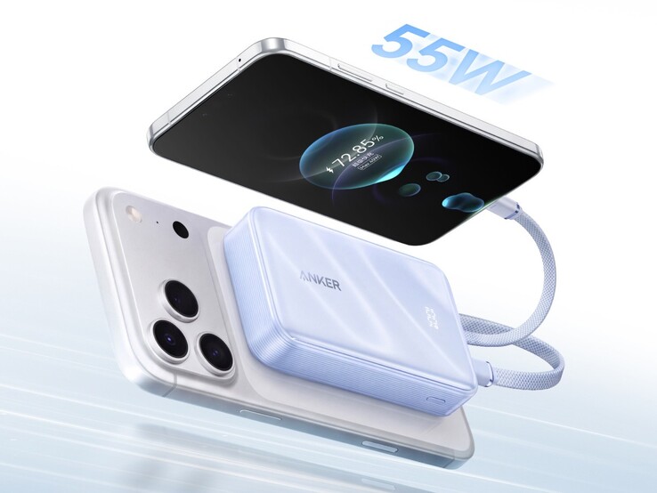 新款安克 20K Zolo 移动电源支持更快的 55W 充电