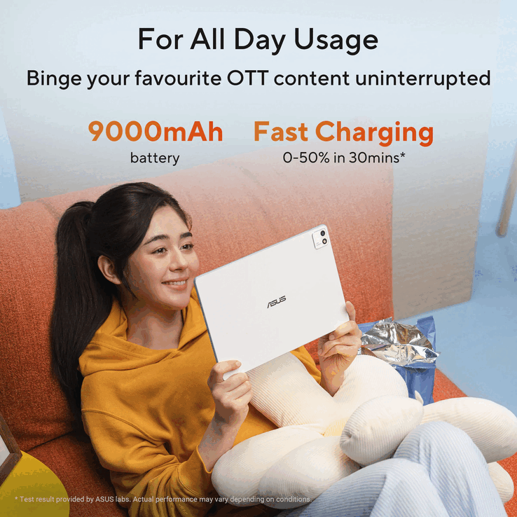 Pad T3201 配备了一块容量达 9,000 mAh 的电池