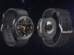 Galaxy Watch8 Classic 将Galaxy Watch6 Classic 和Galaxy Watch Ultra 的设计融为一体。(图片来源：OnLeaks 和 SammyGuru）