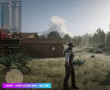 《荒野大镖客2》在 Steam Machine 上以 1440p 分辨率运行,画质设置为“高”和“极高”