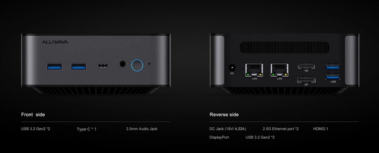 Alliwava H90 Pro 的外部接口(来源:Alliwava)