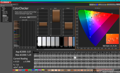 ColorChecker（相对于DCI-P3）。