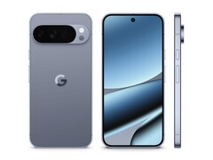 Pixel 10 Pro XL 的正面、背面和侧面宣传图。(图片来源：谷歌）