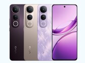 vivo V50 Lite 5G 有黑色、金色和紫色三种配色（图片来源：vivo）