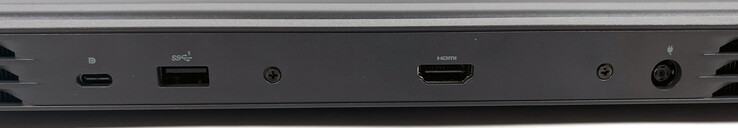 背面：1个USB 3.2 Gen 2（Type-C，DisplayPort），1个USB 3.2 Gen 1（Type-A），1个HDMI 2.0，1个电源
