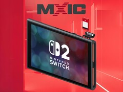 Switch 2 游戏密钥卡上方的旺宏标志(图片来源:旺宏,任天堂美国公司经编辑)